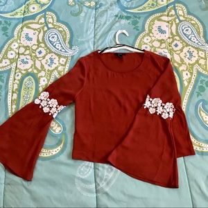 f21 bell sleeved blouse